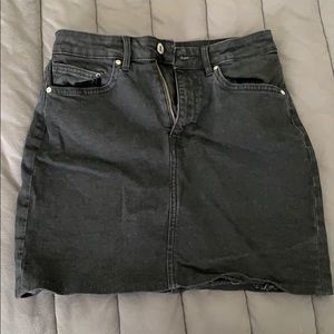 Black jean skirt